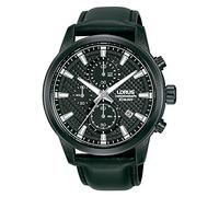 Lorus RM333HX9 Men's Analogue Quartz Watch with Leather Strap, Black, Strap