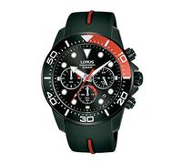 Lorus RT347JX9 Women's Automatic Watch Stainless Steel with Stainless Steel Strap, Black/red, Sports