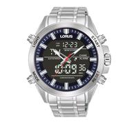 Lorus RW665AX9 Gents Silver Tone Dual Display 100m W/R Watch 2 Year Warranty