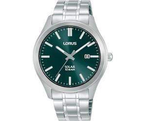 Lorus RX391AX9 Wristwatch Solar 40mm 10ATM Quartz Unisex Green Silver 42mm Li...