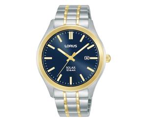 Lorus RX392AX9 Solar Two Tone Blue Dial Bracelet Watch - W16334