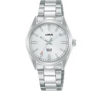 Lorus RY503AX9 Wristwatch Solar 31mm Quartz Unisex White Silver 10 ATM Link s...