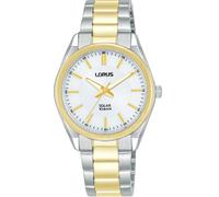 Lorus RY514AX9 Wristwatch Solar 31mm Quartz Unisex White Gold, Silver 10 ATM