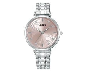 Lorus Signature Ladies' Pink Dial Stainless Steel Bracelet Watch