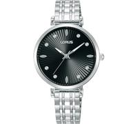 Lorus Signature Women's Black Dial Stainless Steel Bracelet Watch