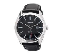 Lorus Solar 32025152 Men's Analogue Watch, Black, Standard Size, Strap.