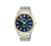 Lorus Solar Men's 40mm Blue Dial Two-Tone Bracelet Watch