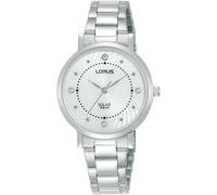 Lorus Solar Women's White Dial Stainless Bracelet Watch