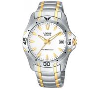 Lorus Sports Two Tone Bracelet Diver Style Date 41 mm Watch RXH20CX9