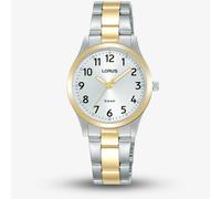 Lorus Ladies Sunray White Dial Two Tone Stainless Steel Watch