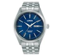 LORUS Men's Analogue Automatic Watch with Stainless Steel Strap, Silver/Black