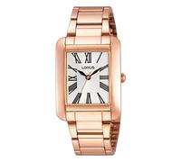 Lorus White Dial Rose Gold Plated Stainless Steel Bracelet Ladies Watch RRS78UX9