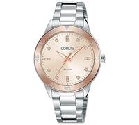 Lorus Women's Analogue Quartz Watch with Metal Strap, Pink, Fashion