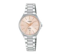 LORUS Women's Analogue Quartz Watch with Stainless Steel Strap, Silver/Blue