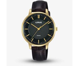 Lorus Women's Brown Strap Watch RG276TX9 in Black Lorus Black One Size