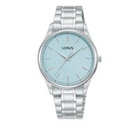 Lorus Women's Moon Surface Dial Bracelet Strap Watch, Silver/White