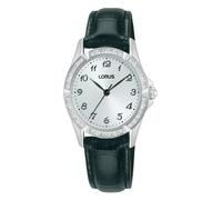 Lorus Women's Watch Classic Stainless Steel Leather Strap Black