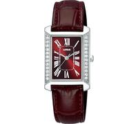 Lorus Women's Watch Classic Stainless Steel Leather Strap Red