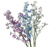 Lorxilar Artificial Flowers Indoor Decoration Faux 75cm/29.5" Long Stems Realistic Fake Flowers Silk for Tall Vase Wedding Home Bedroom Party Table Living Room Office Multi-colored,3 Pcs