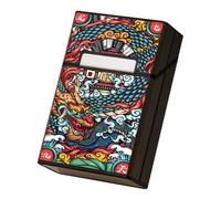 Lorxilar Cigarette Case 20 Capacity Aluminum Alloy Cigarette Case Metal Cigarette Case for Men And Women,One Size,Black H