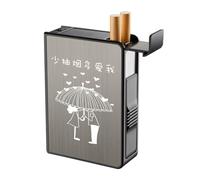 Lorxilar Cigarette Case Cigarette Box Holder 85mm King Size Metal Cigarette Case Holder 20 Capacity,One Size,H