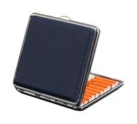 Lorxilar Cigarette Case for Regular Size, Can Hold 20 Cigarettes, Leather Cigarette Case for Men And Women,One Size,Blue