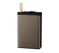 Lorxilar Cigarette Case Metal Automatic Cigarette Case Portable Holds 20 Cigarettes for 85mm Cigarettes,One Size,Black