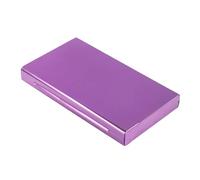 Lorxilar Cigarette Case Metal Slim Cigarette Case Box Portable Spring Clip Holds 20 100mm Cigarettes,One Size,Purple