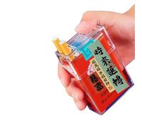 Lorxilar Cigarette Case Plastic Clear Cigarette Case for Women And Men Cigarette Box Portable for 20 Cigarettes,One Size,A