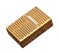 Lorxilar Cigarette Case with Magnetic Switch Aluminum Cigarette Case Holder 20 Capacity for Men And Women,One Size,Gold