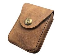 Lorxilar Leather Cigarette Case, King Size Cigarette Case Holder for 20 Cigarettes, Carrying Case for Traveling,One Size,Brown C