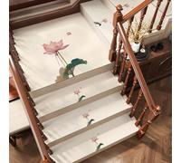 Lorxilar Non Slip Carpet Stair Treads Indoor Stair Runner Rug Staircase Step Treads for Dogs Elders And Kids,15x(22x60cm/8.7x23.6in),E
