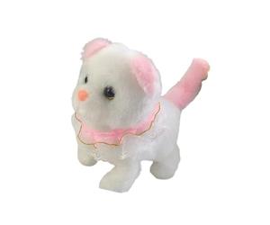LORYEANM Lovely Electric Cats Doll Plush Toy That Walks and Talks, A | Realistic Sound and Educational Toddler Engagement, Comfort and Cuddling