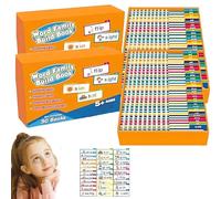 Lorynel Flip Books, 2025 New 30 Read and Rhyme Flip Books Cards for Kids, Kindergarten ABC Touch and Read Vocabulary flash cards, Educational Reading Games (1)