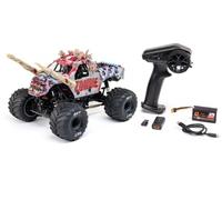 Losi 1/18 Mini LMT Zombie 2S 4X4 RTR Brushed Monster Truck Battery & Charger Included Red LOS01026T4