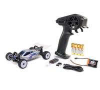 LOSI RC Car Micro-B 2WD Buggy, Silver RTR (Everything Needed to Run is Included), LOS00007T2