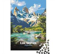 Los Alerces, Argentina Landscape Art 1000 Piece Jigsaw Puzzle, Vintage Architecture Destination, 1000 Pieces for Adults, for Families, Screen-Free Fun, 70x50cm/1000pcs