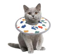 LOS ANDES Cat Recovery Collar, Adjustable Cat Protective Collar Alternative After Surgery, Protect Cat Neck Cones to Stop Licking Wound, Lightweight Elizabethan Collar for Kitten,Puppy