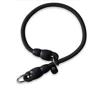 LOS ANDES Dog Slip Collar Choke Collar for Dog Training Nylon Rope Collar with Adjustable Stopper No Pull Round Martingale Dog Collar for Small Medium Large Dogs(Black, Ideal for neck under 35cm)