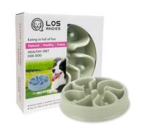 LOS ANDES Slow Feeder Dog Bowl, Anti Gulp Dog Food Bowl, Healthy Slow Eating Dog Bowl to Reduce Choking and Overeating, Stop Feeding Bowl for Small Medium Dogs