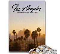Los Angeles 1000 Piece Jigsaw Puzzle for Adults Teens, Staycation Kill Time Birthday Present, Gifts, Wall Art for 14+ 1000pcs(26x38cm)