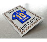 LOS ANGELES AMERICAN FOOTBALL BIRTHDAY CARD - N F L RAMS PERSONALISED FRIDGE MAGNET - THE BEST A FAN CAN GET