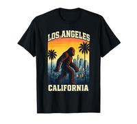 Los Angeles California Bigfoot Roams Palm Trees Souvenir T-Shirt