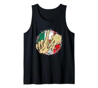 Los Angeles California. Chicano, Mexico Flag. LA Chicana Tank Top