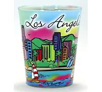 Los Angeles California Neon Rainbow Shot Glass