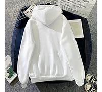 Los Angeles California Preppy Hoodies for Women College Casual Vintage Hooded Sweaters Fall Loose Fit with Pocket Solid Color Letter Print Drawstring Long Sleeve Sweatshirts Trendy White
