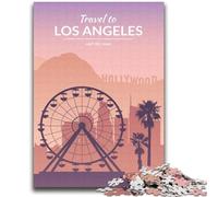Los Angeles California Puzzles for Adults 2000 Pieces, Toys Educational Games Stress Relieving Secret Santa Gifts for And Age 14 2000pcs(70x100cm)