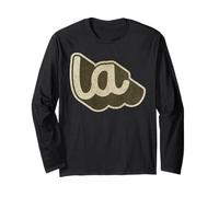 Los Angeles California Retro Vintage City Graphic LA Long Sleeve T-Shirt