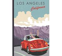 Los Angeles California: Vintage Travel Journal, Notebook, Diary for Home, School, Work or Adventures