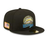 Los Angeles Chargers Cap NFL Adult New Era Black Fitted Hat - New